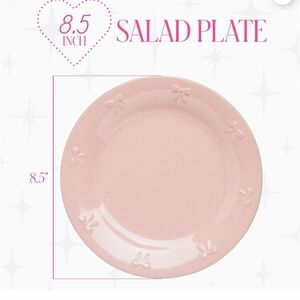 Paris Hilton Pink Salad Plates Set Of 6